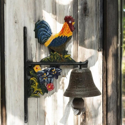 Door Bell Rooster Farmhouse Cast Iron