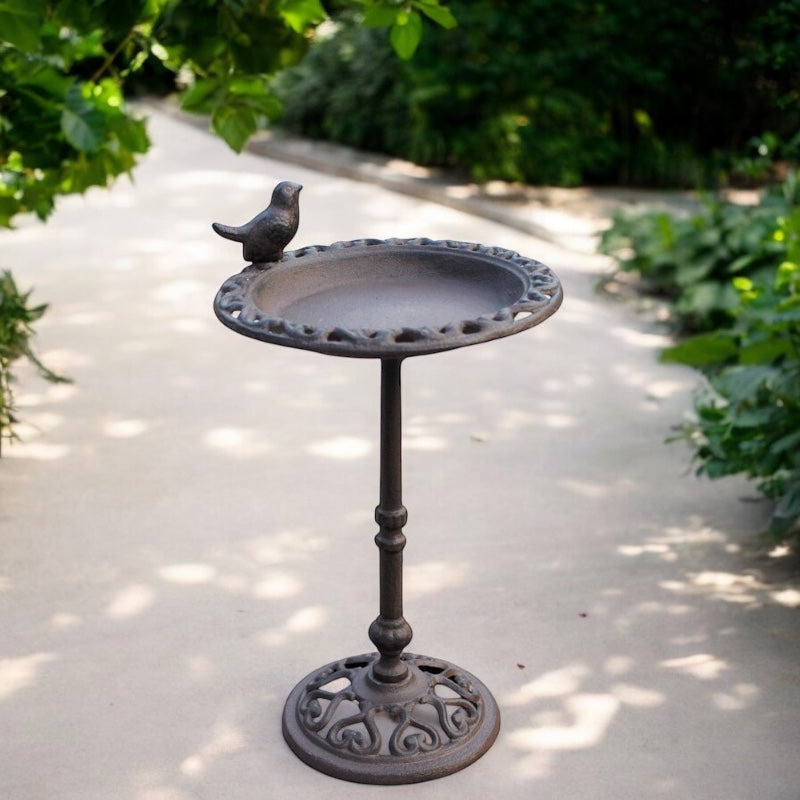 Bird Feeder Bath Stand Cast Iron