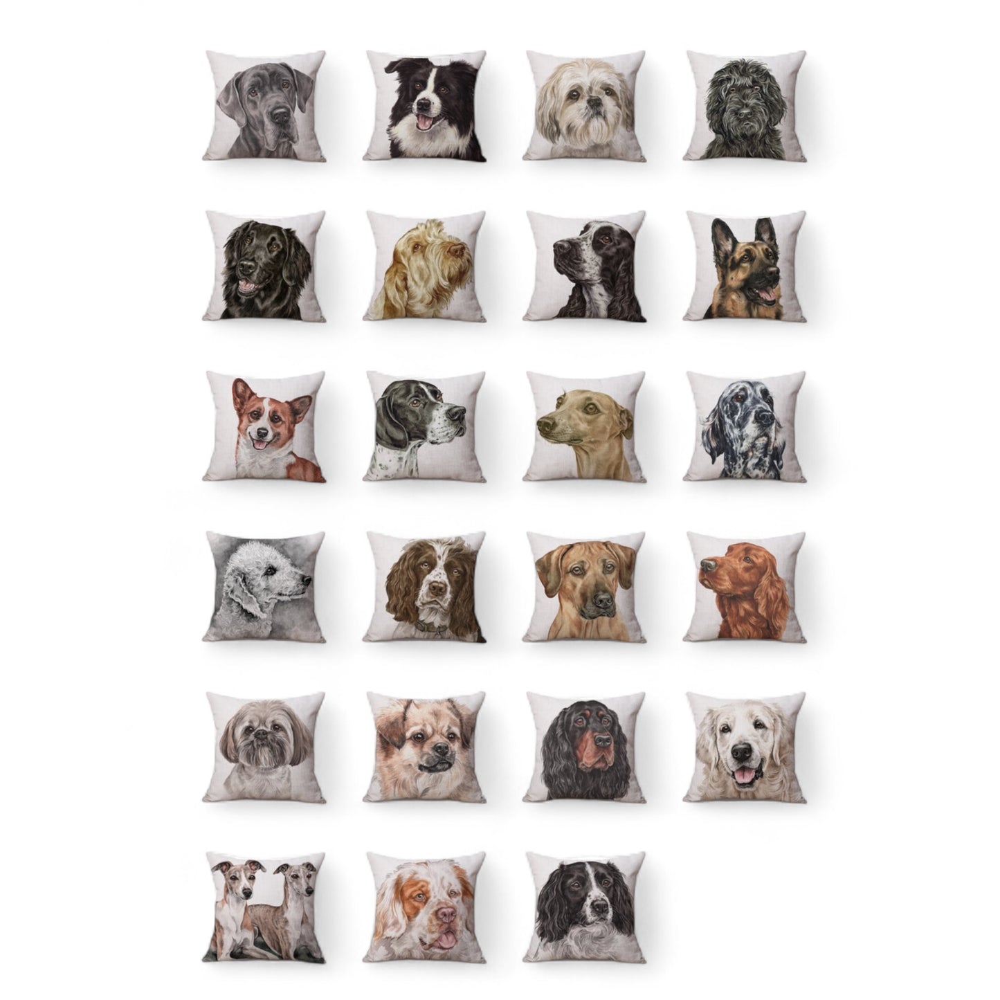 Cushion Cover Dog Range Cavalier Shepherd Collie