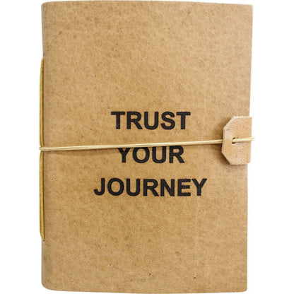 Journal Leather Diary Note Book Trust Your Journey - The Renmy Store Homewares & Gifts 