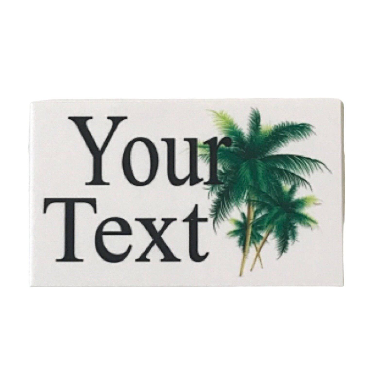 Tropical Palm Tree Custom Personalised Sign - The Renmy Store Homewares & Gifts 