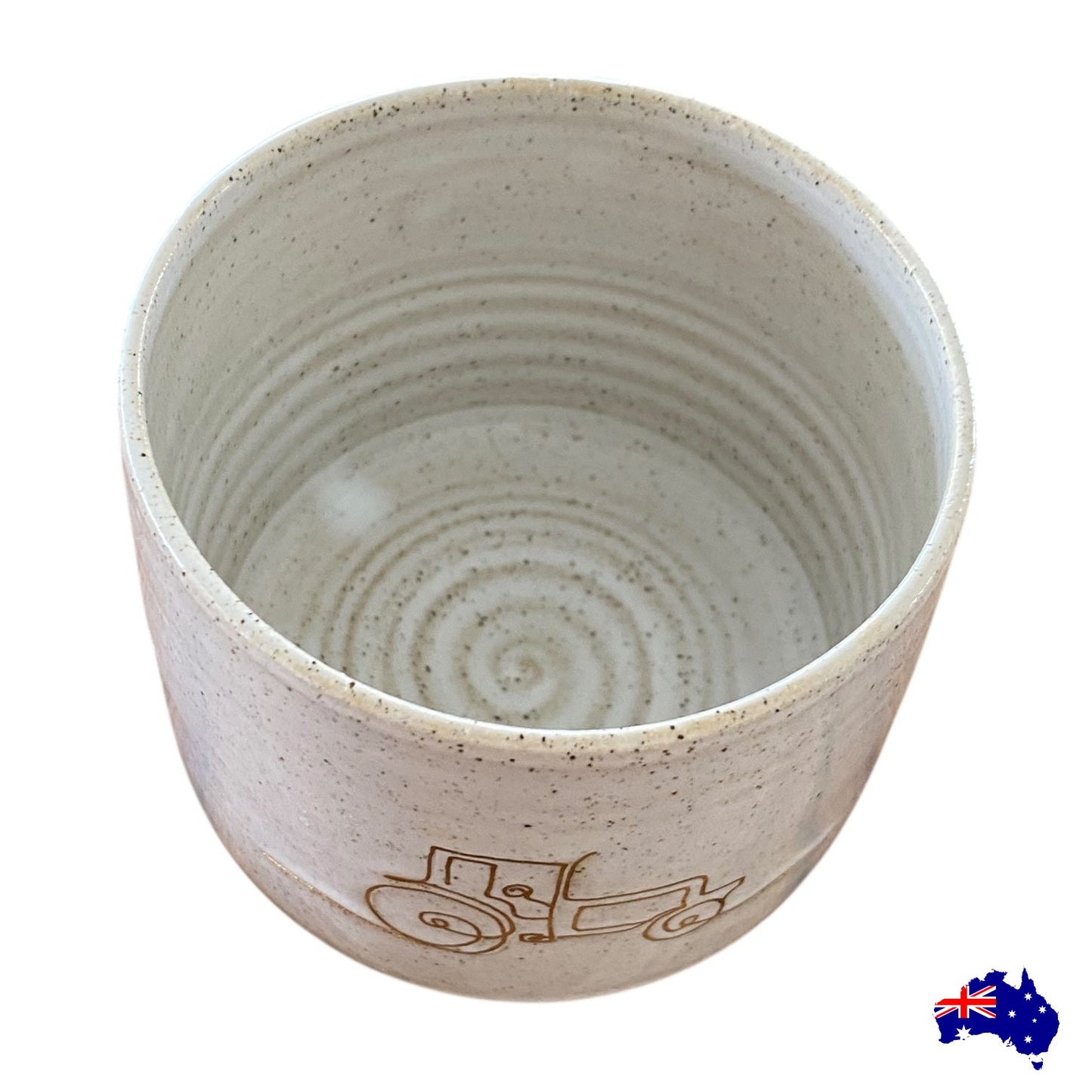 Tractor Mug Cup Pottery Ceramic Aussie Made