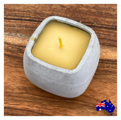 Pure Beeswax Square Candle Aussie Handmade