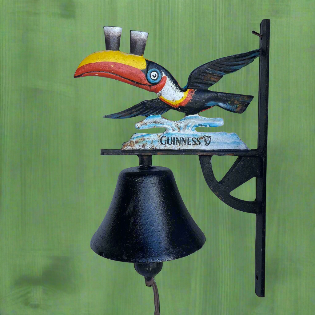 Doorbell Toucan Guinness Bird - Irish Pub Bar Vintage Cast Iron