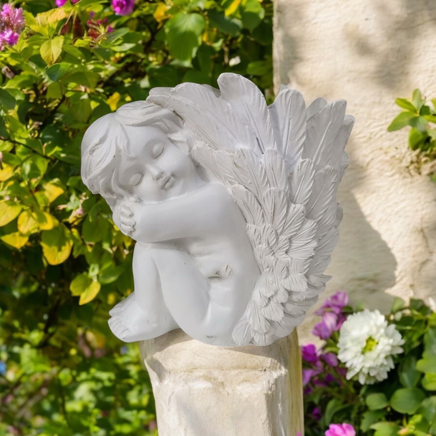 Angel Cupid Vase Planter Garden Pot Ornament