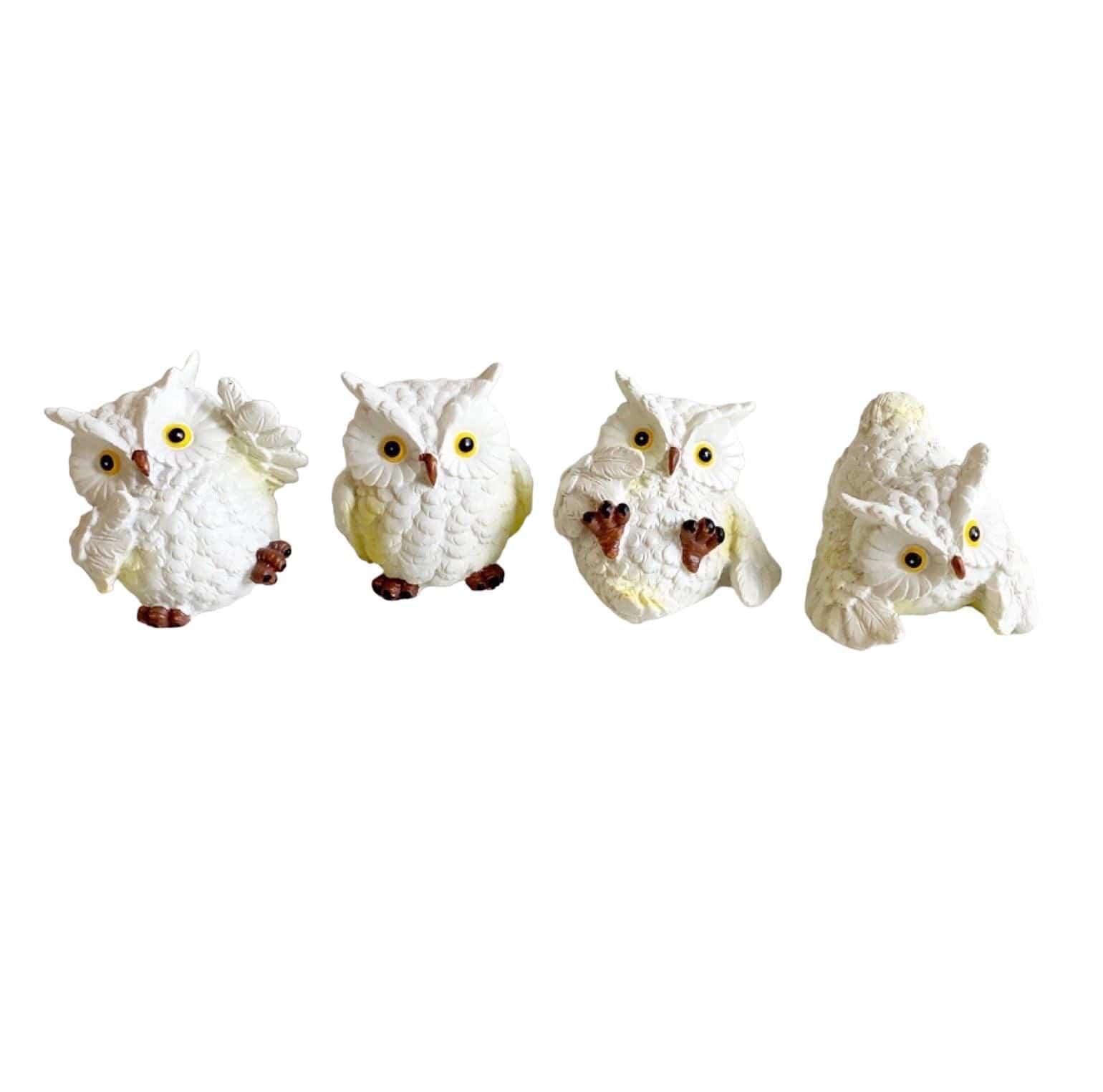 Owl Set of 4 Cheeky Birds - The Renmy Store Homewares & Gifts 