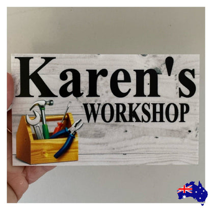 Workshop Tools Custom Personalised Sign - The Renmy Store Homewares & Gifts 