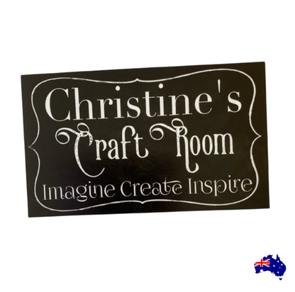 Craft Room Custom Personalised Vintage Sign