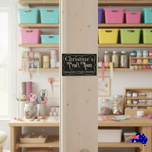 Craft Room Custom Personalised Vintage Sign