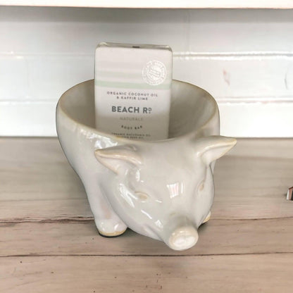 Pig Dish Farmhouse with Soap - The Renmy Store Homewares & Gifts 