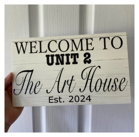 Welcome To Our Home Custom Family Name Sign - The Renmy Store Homewares & Gifts 