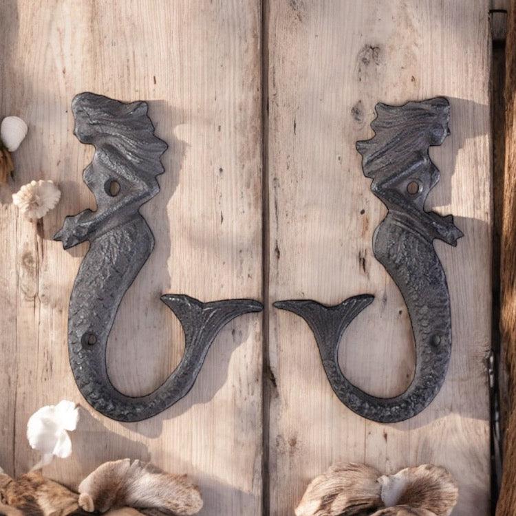 Hook Mermaid Cast Iron Set of 2 - The Renmy Store Homewares & Gifts 