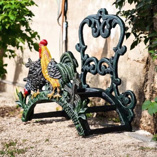 Hose Wall Holder Cast Iron Rooster