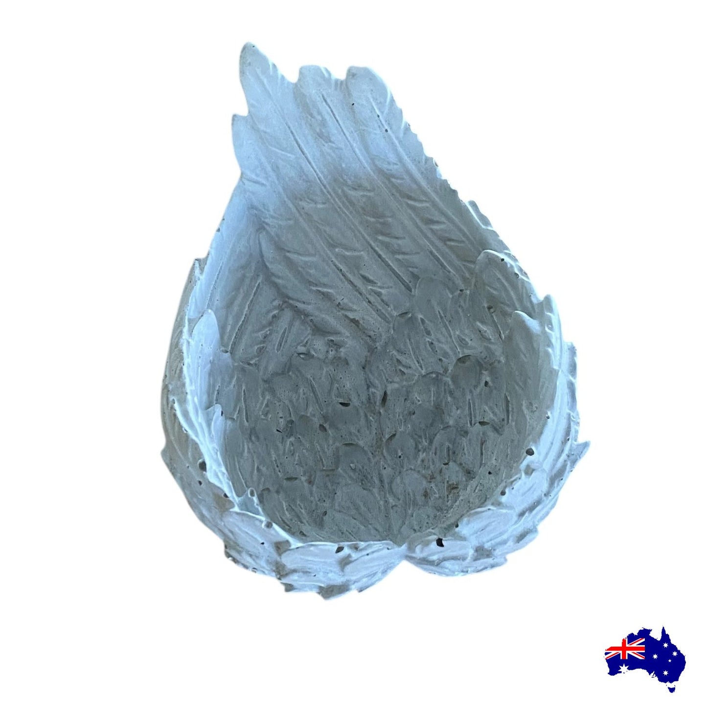 Planter Pot Angel Wings Aussie Handmade Concrete