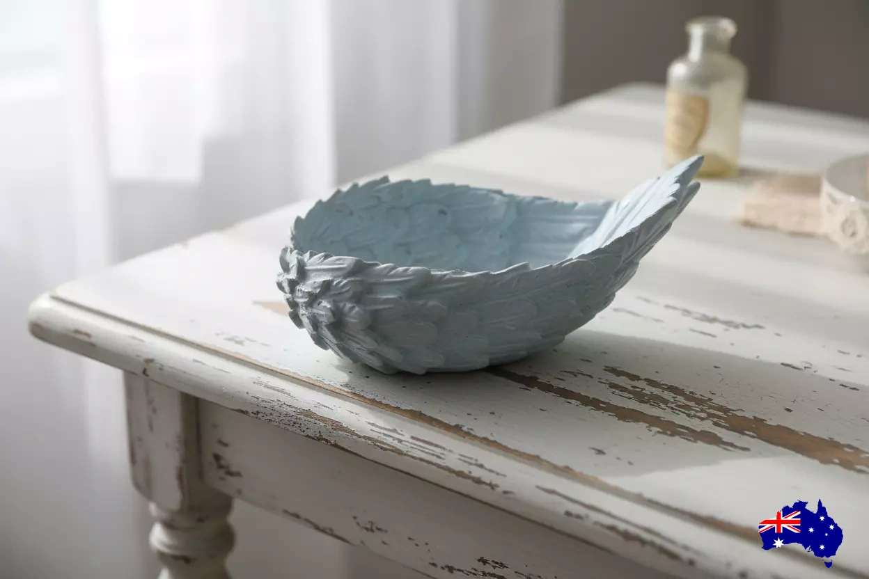 Planter Pot Angel Wings Aussie Handmade Concrete