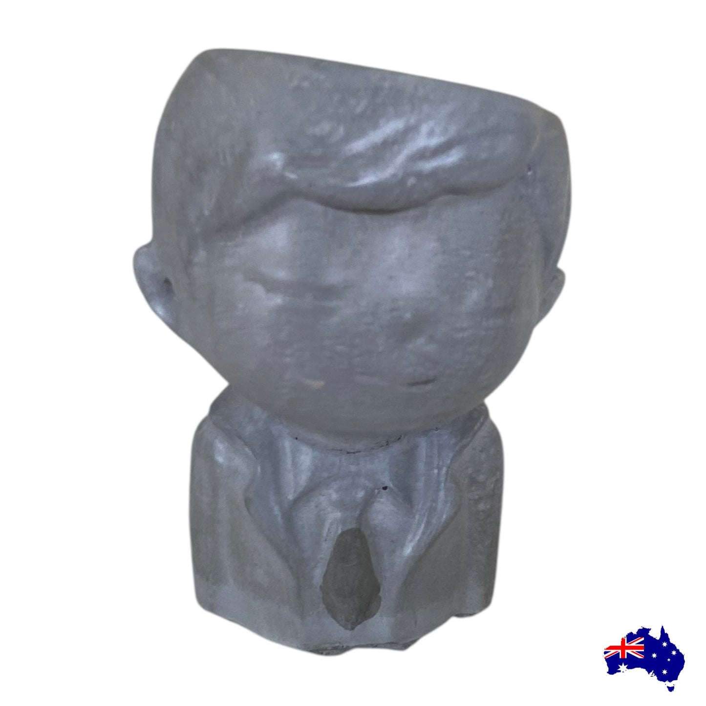 Planter Pot Boy Aussie Handmade Concrete