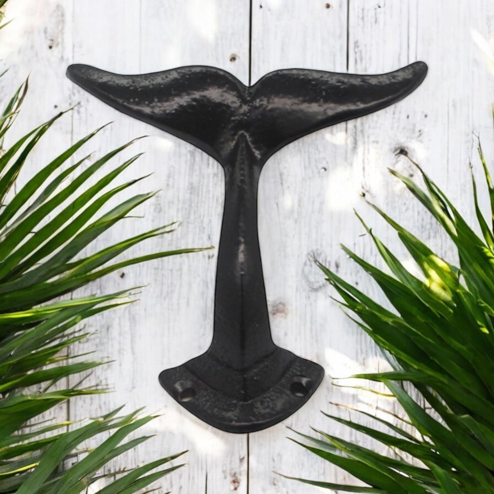 Hook Whale Tail Rustic Cast Iron - The Renmy Store Homewares & Gifts 