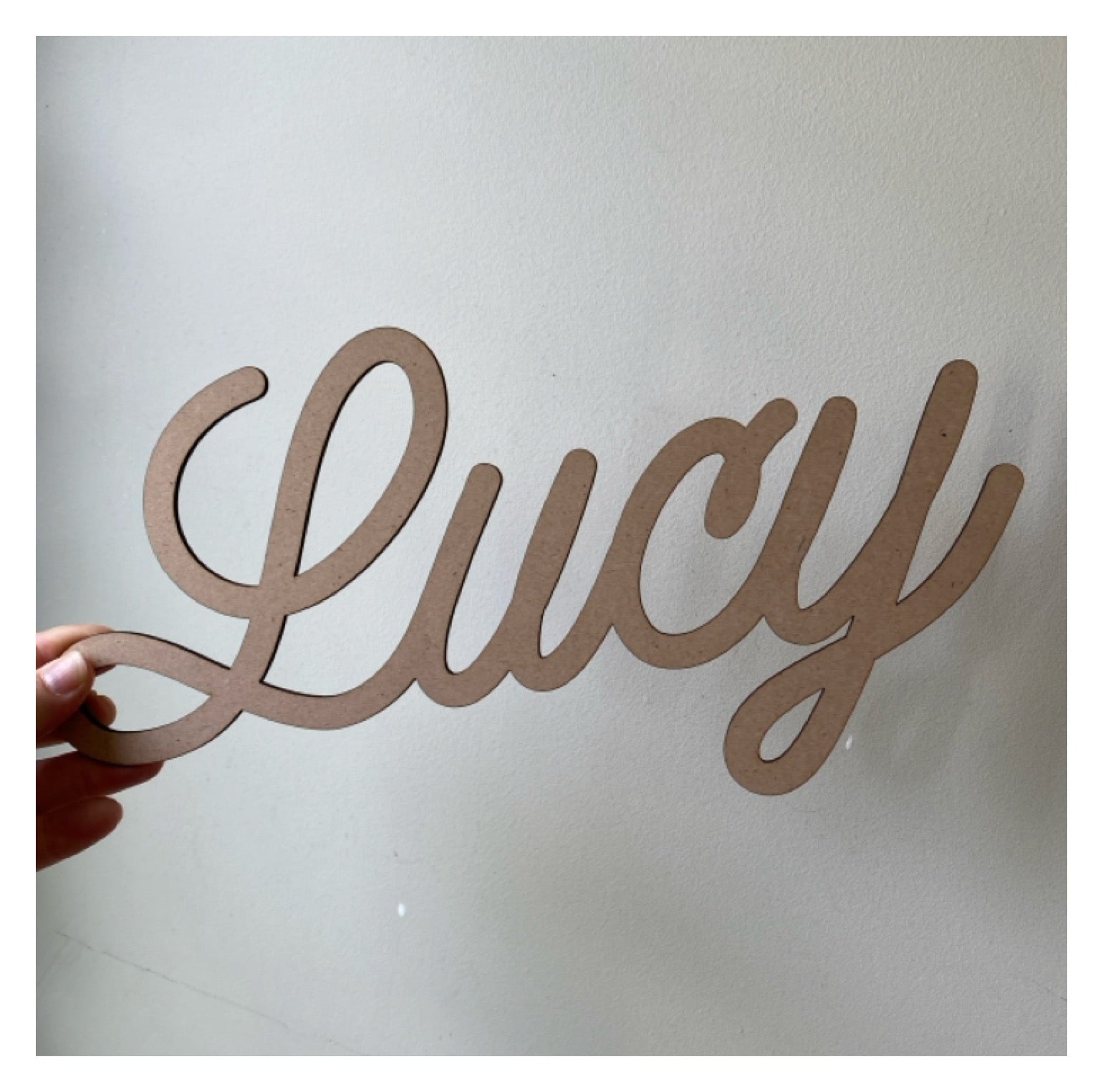 Name Word Text Custom Personalised Wood MDF Sign - The Renmy Store Homewares & Gifts 