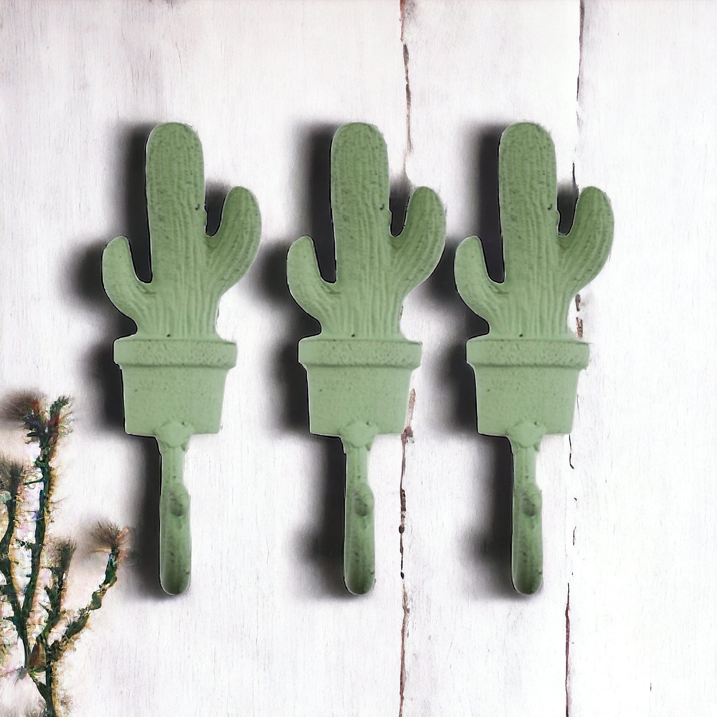 Hook Cactus Mexican Green Set of 3