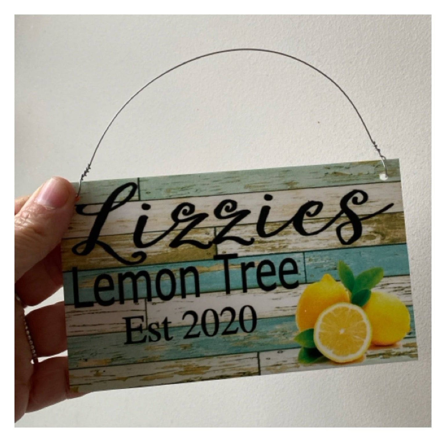 Welcome Garden Custom Personalised Sign Lemon - The Renmy Store Homewares & Gifts 