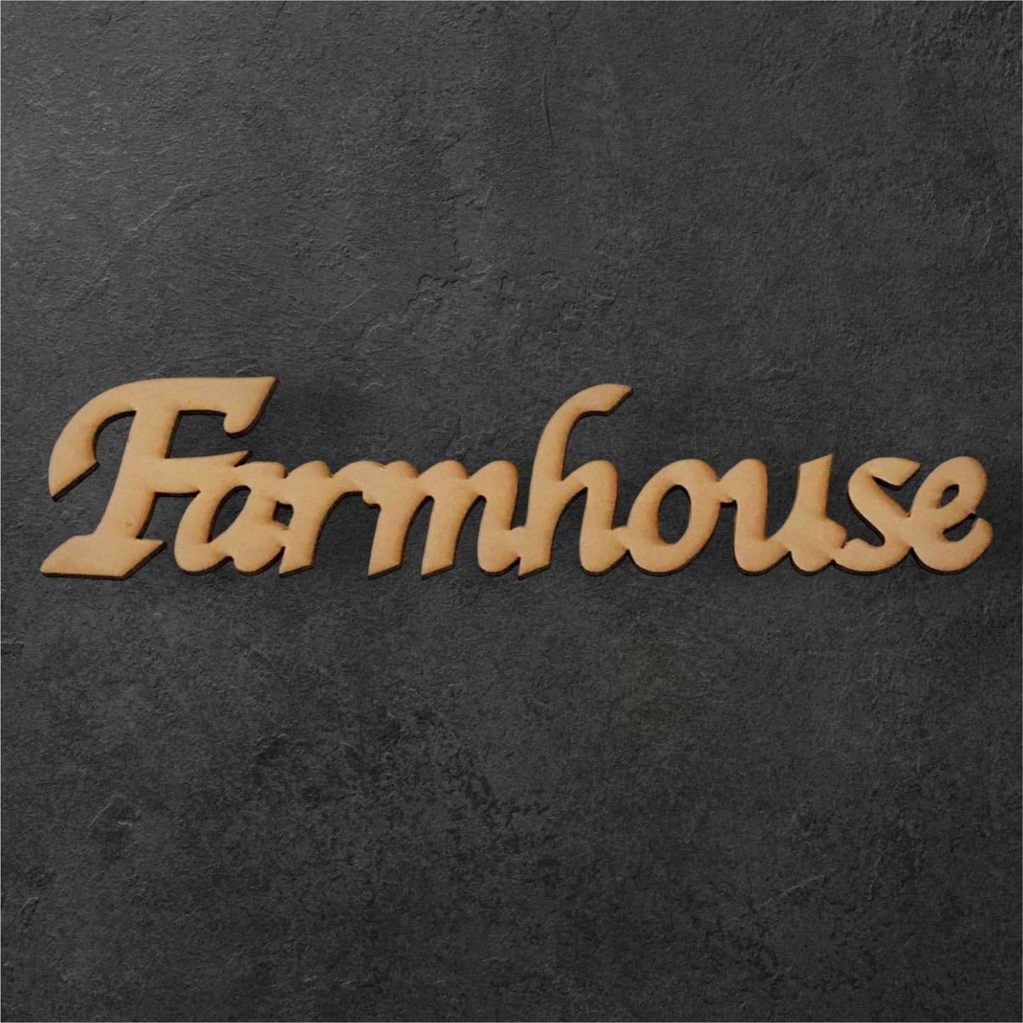 Farmhouse Farm Raw MDF Wording - The Renmy Store Homewares & Gifts 