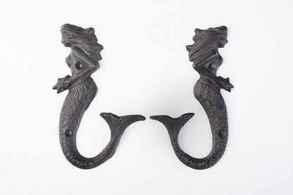 Hook Mermaid Cast Iron Set of 2 - The Renmy Store Homewares & Gifts 