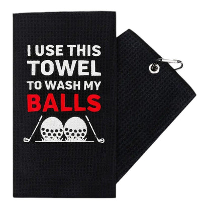 Golf Towel Balls Funny Personalised Gone Sign Gift - The Renmy Store Homewares & Gifts 