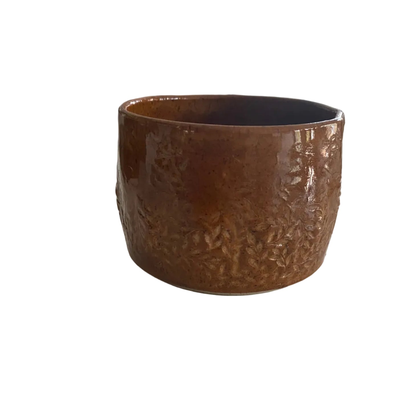 Handmade Floral Earth Leaf Ceramic Mug Cup | Aussie Made Wolf and Clay Gift