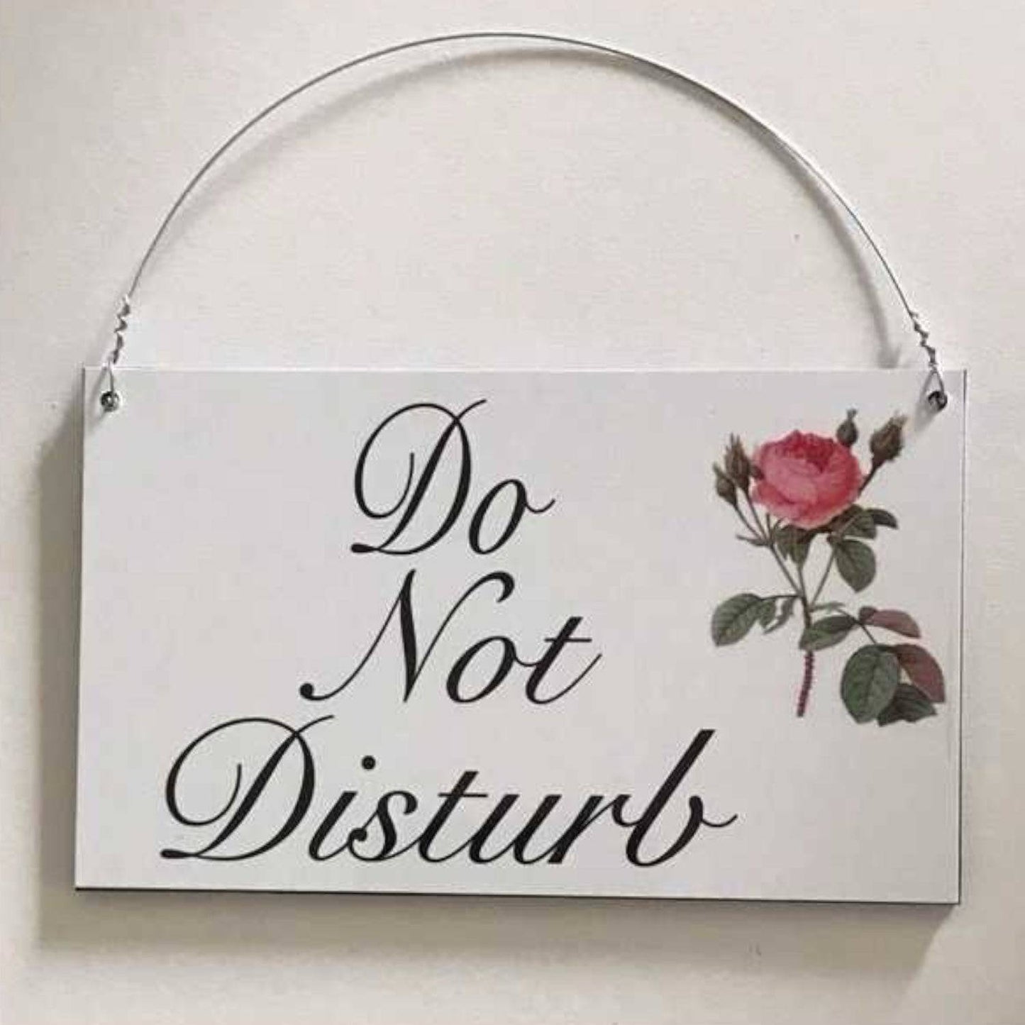 Do Not Disturb Make Up My Room Double Sided Rose Sign - The Renmy Store Homewares & Gifts 