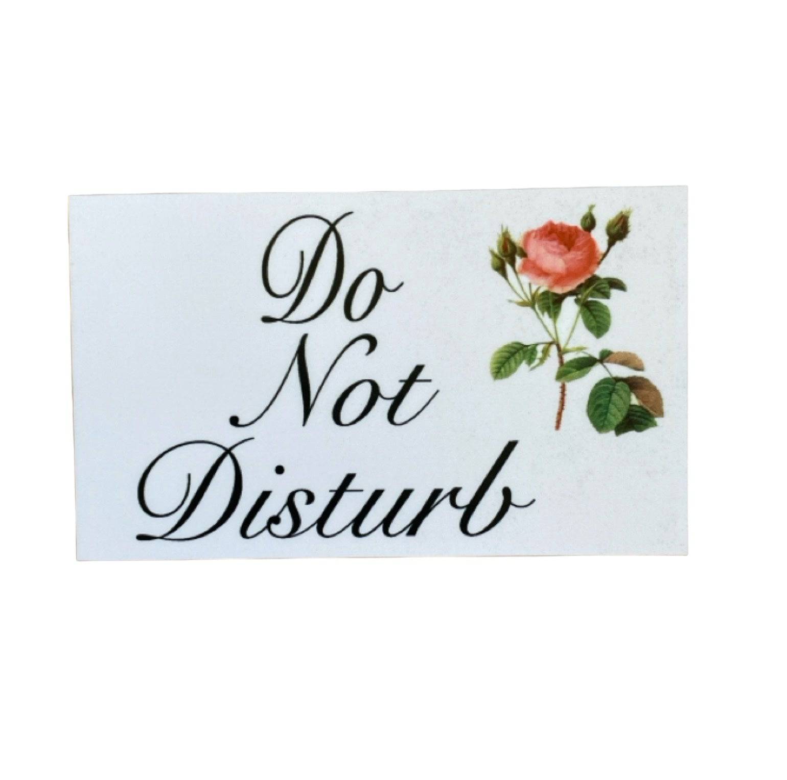 Do Not Disturb Vintage Rose Sign - The Renmy Store Homewares & Gifts 