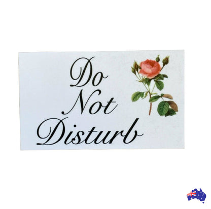 Do Not Disturb Vintage Rose Sign - The Renmy Store Homewares & Gifts 