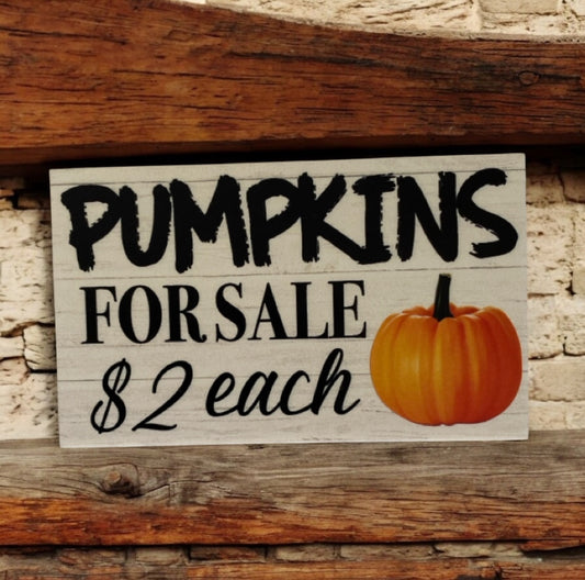 Pumpkins For Sale Farm Road Stall Custom Homesteading Sign