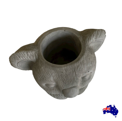 Planter Pot Vase Koala Aussie Handmade Concrete