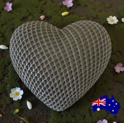 Heart Love Home Garden Decoration Aussie Handmade Concrete