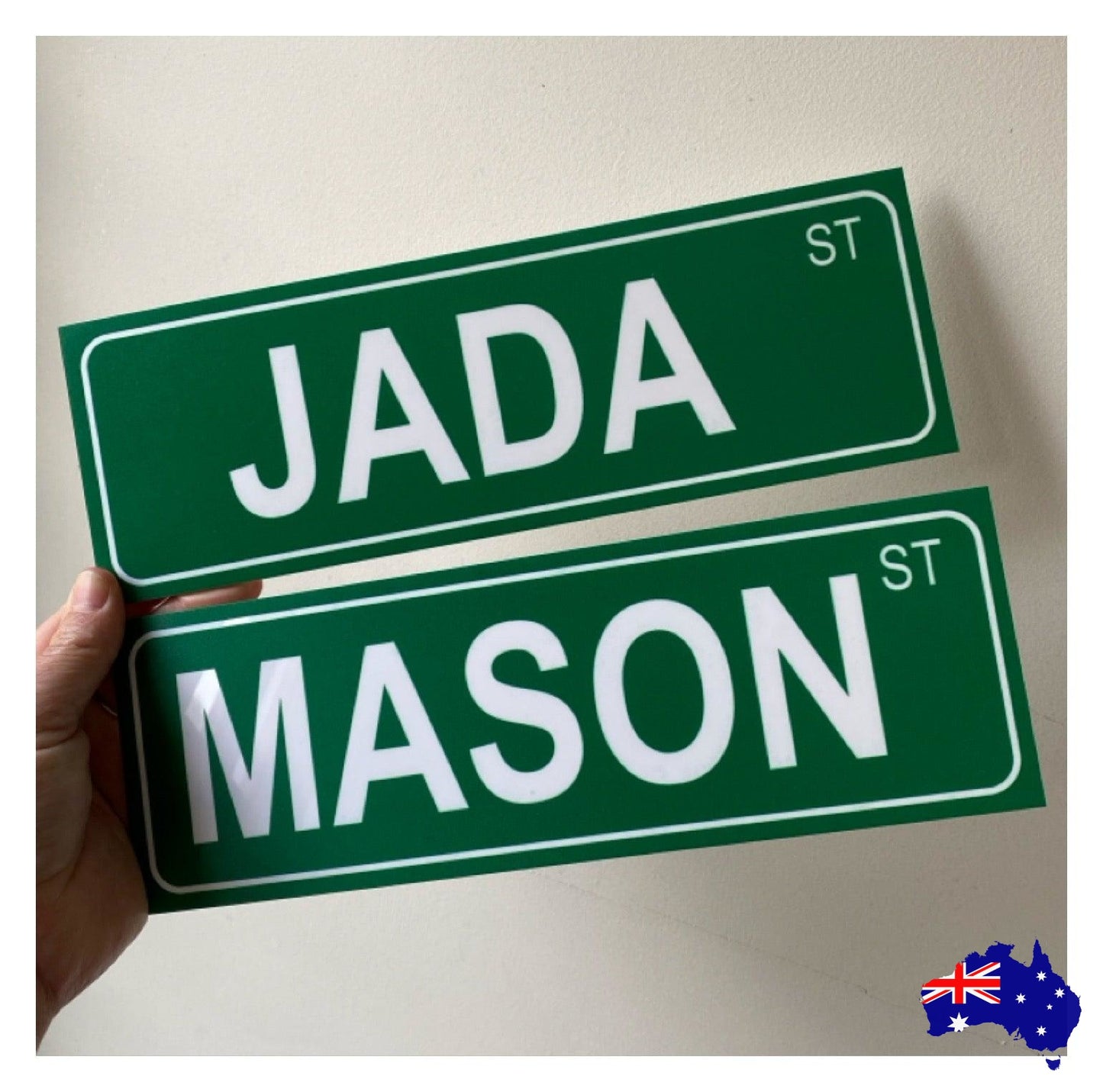 Street Green Custom Personalised Sign - The Renmy Store Homewares & Gifts 