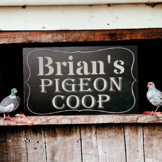 Pigeon Coop Your Name Vintage Custom Sign - The Renmy Store Homewares & Gifts 