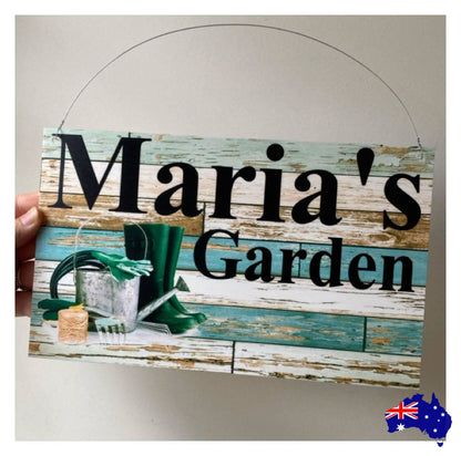 Garden Gardening Gardener Custom Personalised Sign - The Renmy Store Homewares & Gifts 