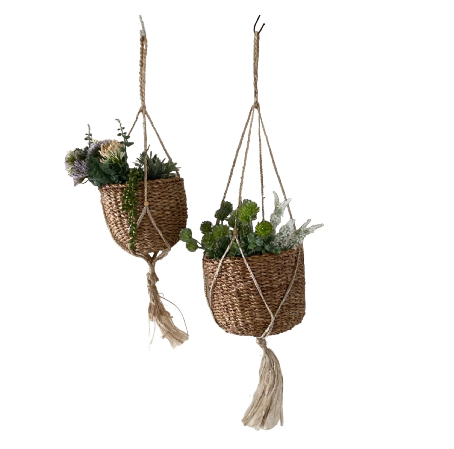 Pot Planter Plant Basket Set of 2 Hanging