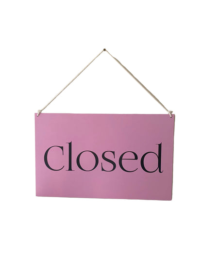 Open Closed Sign Any Colour | Double Sided Hanging Business Sign | Your Logo | Aussie Made