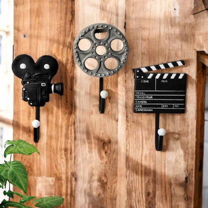 Movie Theatre Rustic Vintage Set of 3 Hooks Hook - The Renmy Store Homewares & Gifts 