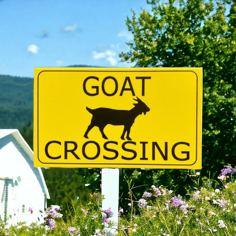 Goat Track Sign Goat Crossing Sign – The Renmy Store Homewares & Gifts