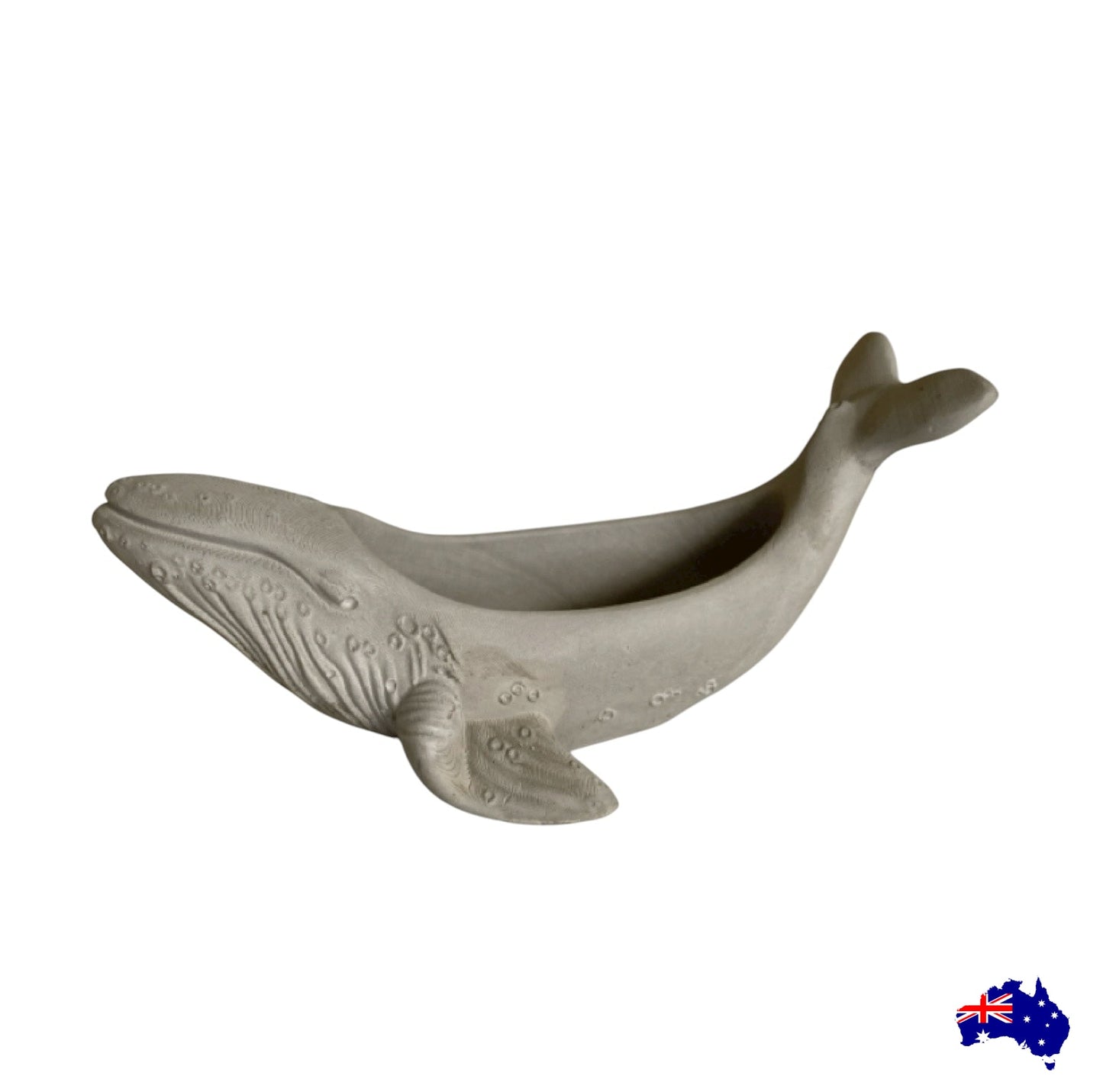 Planter Pot Whale Coastal Aussie Handmade Concrete