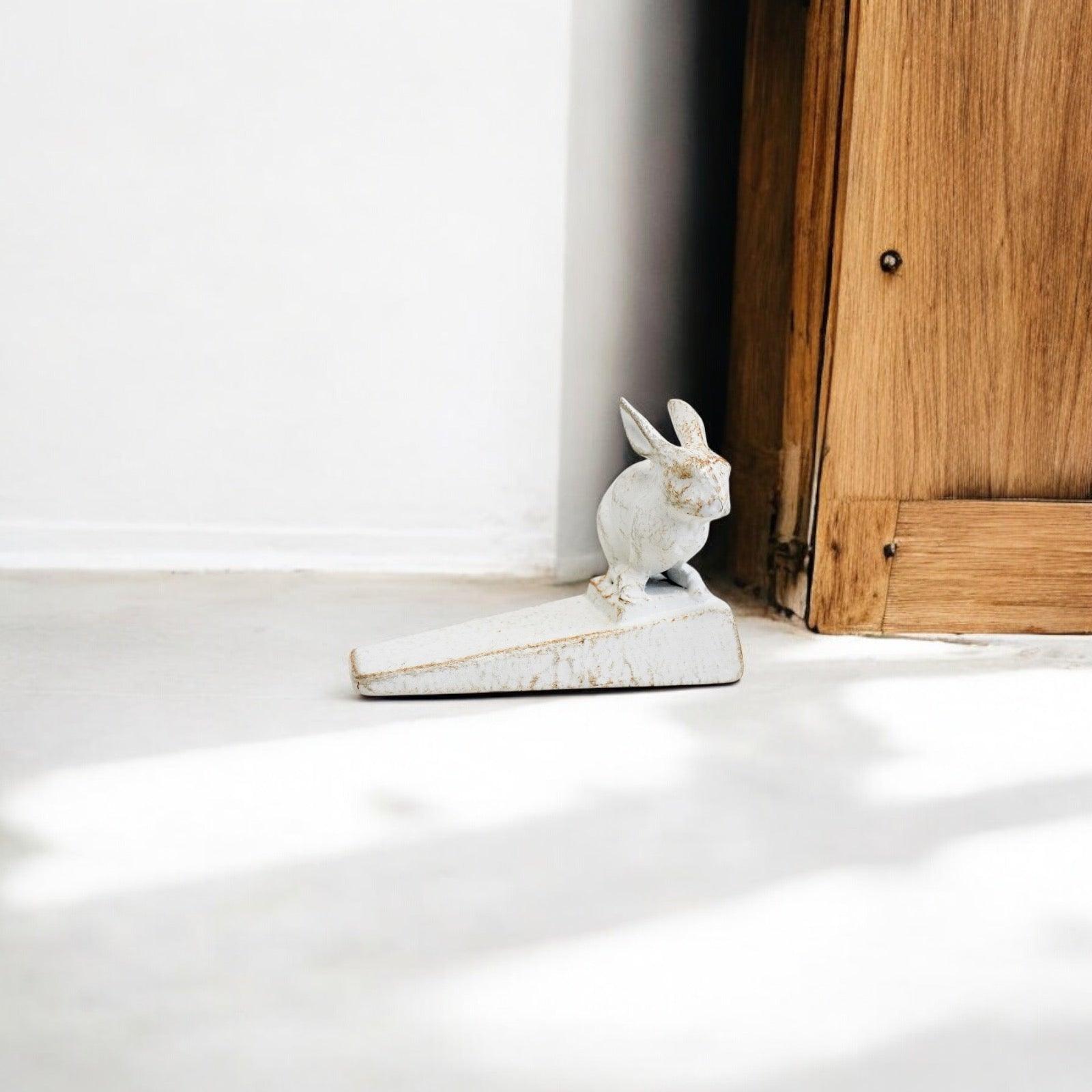 Rabbit Rustic Door Stop Stopper Wedge - The Renmy Store Homewares & Gifts 