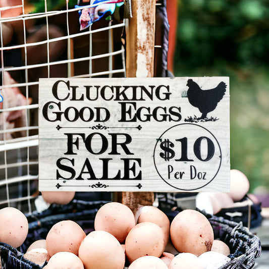 Chicken Eggs For Sale Farm Stall Custom Sign - The Renmy Store Homewares & Gifts 