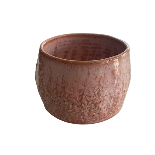 Handmade Floral Pink Ceramic Mug Cup | Aussie Made Wolf and Clay Gift