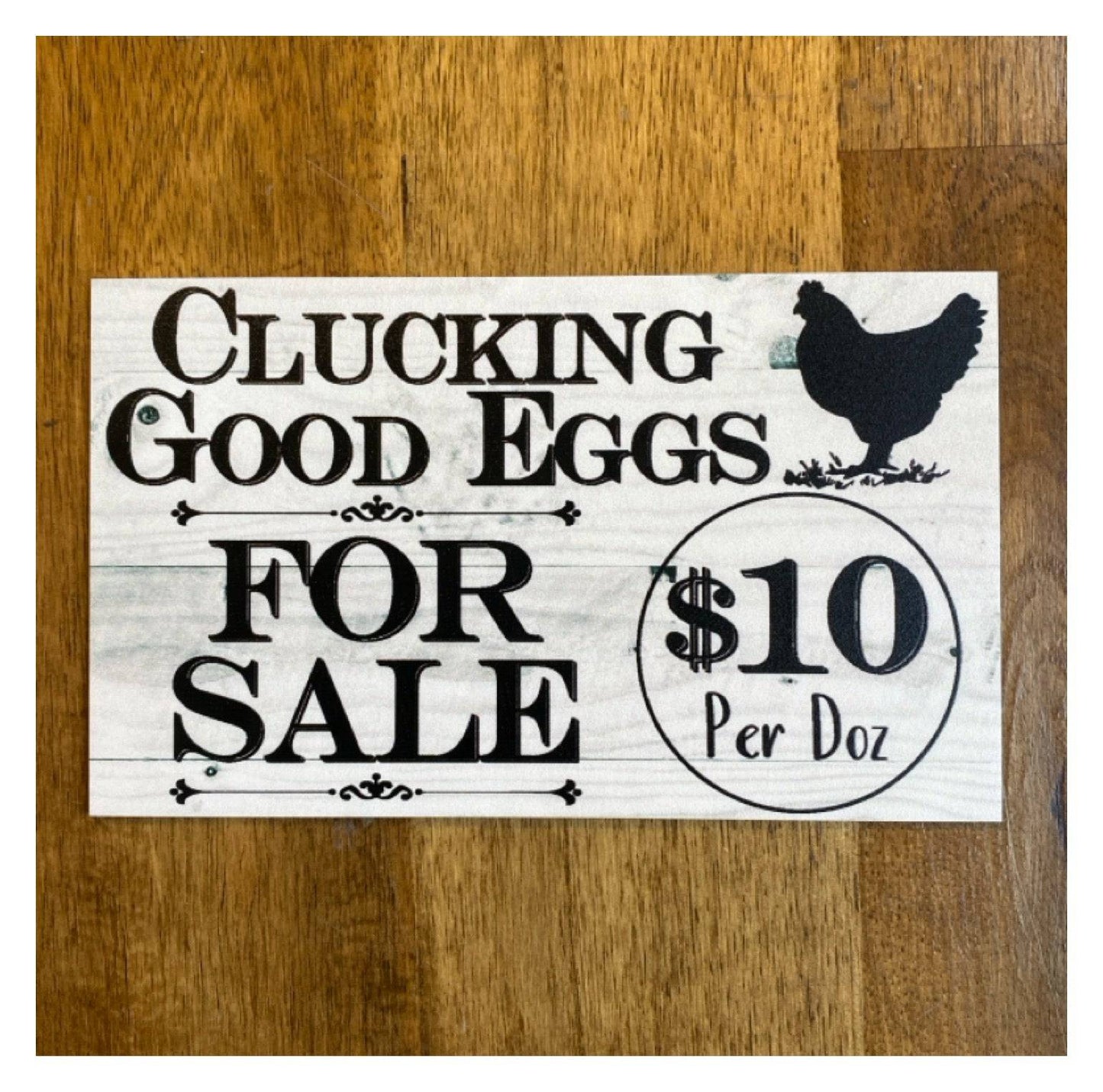 Chicken Eggs For Sale Farm Stall Custom Sign - The Renmy Store Homewares & Gifts 