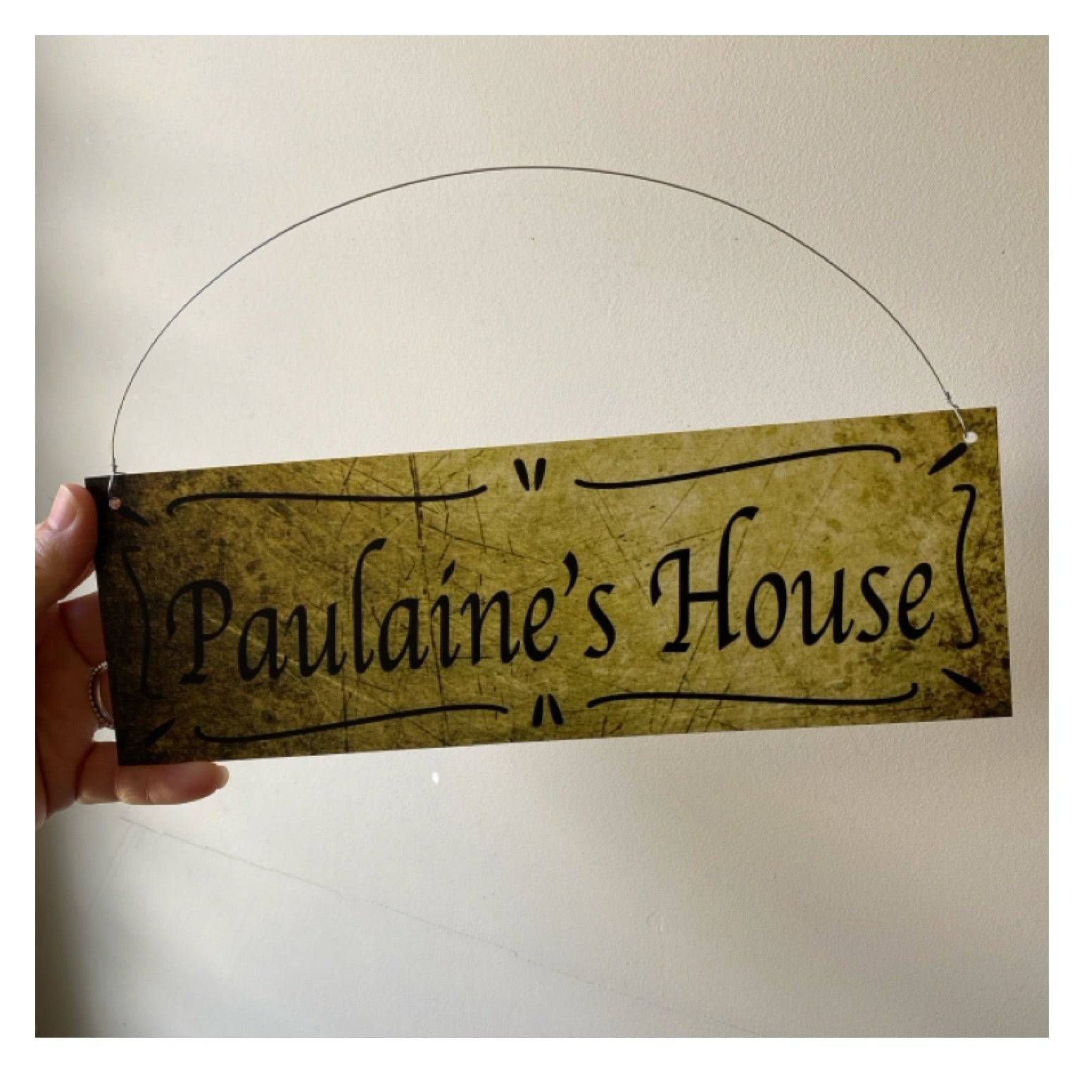 Cottage Custom Personalised Vintage Sign - The Renmy Store Homewares & Gifts 