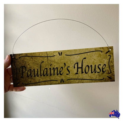 Cottage Custom Personalised Vintage Sign - The Renmy Store Homewares & Gifts 