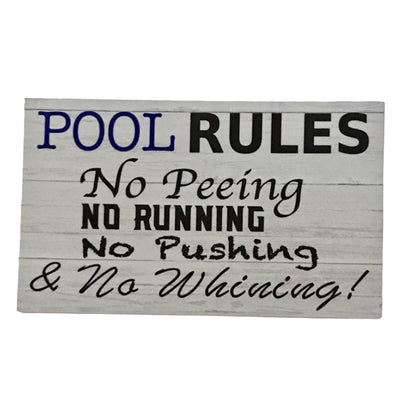 Pool Rules Outdoor Sign - The Renmy Store Homewares & Gifts 