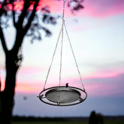 Bird Feeder Hanging Rustic Dark 33cm - The Renmy Store Homewares & Gifts 